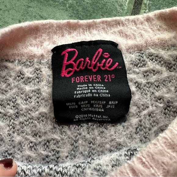 Forever 21 Light Pink Barbie Eyelash Fuzzy Sweater - Picture 8 of 12